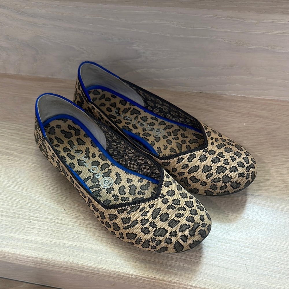 Rothy's animal print Flats Comfortable and Fashionable
